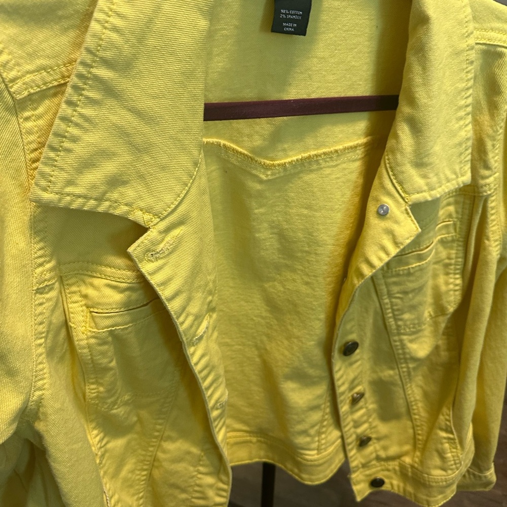 Lane Bryant Yellow Jean Jacket